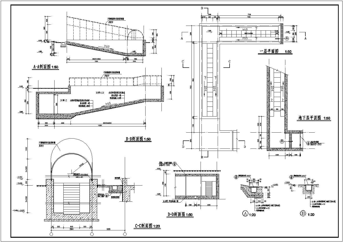 厨房及卫生间设计CAD节点详图-图二