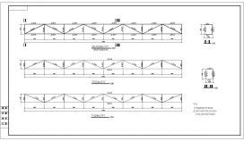 某管道输送24米跨钢结构桁架节点详图