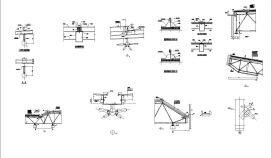 某建筑小型网架施工CAD节点详图