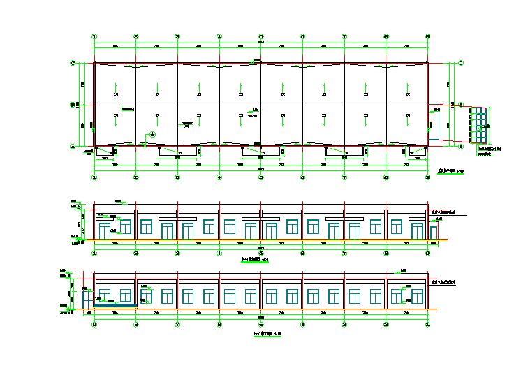四层附属用房建筑施工CAD节点详图-图二