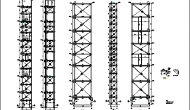 某钢结构电梯及楼梯建施节点详图
