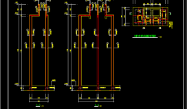 顶管工作井内井盖板结构设计节点详图