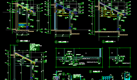 各种木质连廊方案设计CAD节点详图