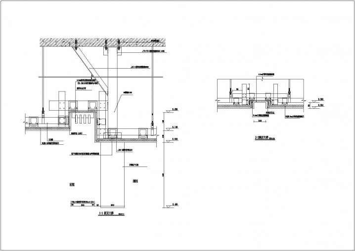 某地大浴场吊顶设计CAD节点详图