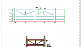 古典木质栏杆设计CAD节点详图