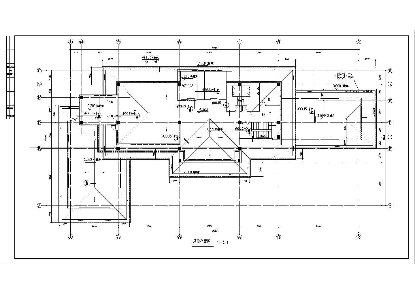 某地框架结构建筑设计CAD节点详图-图一