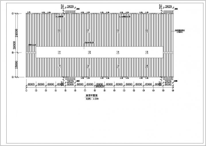 钢架结构电力设备厂单层厂房建施节点详图