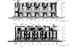 多层排房样板建筑设计CAD节点图