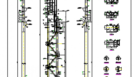 吊车刚架柱构造CAD节点详图