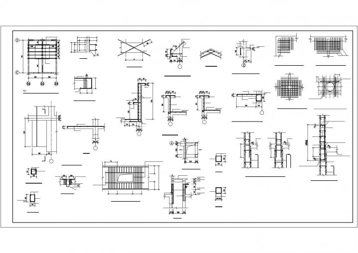 某建筑剪力墙施工CAD节点详图