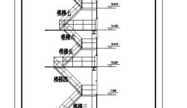 某钢楼梯结构节点构造CAD详图