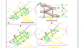 精美钢结构楼梯CAD节点详图